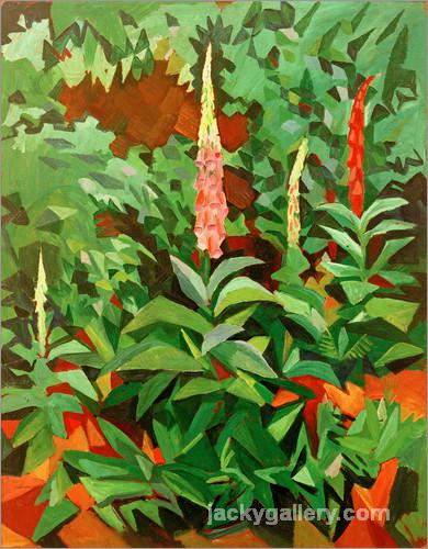Fingerhute im Garten, August Macke painting - Click Image to Close